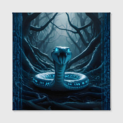 Холст квадратный Цифровая змея, цвет: 3D-принт — фото 2