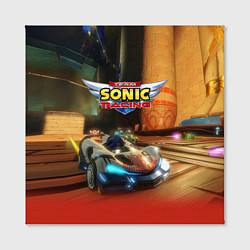 Холст квадратный Team Sonic racing - video game, цвет: 3D-принт — фото 2