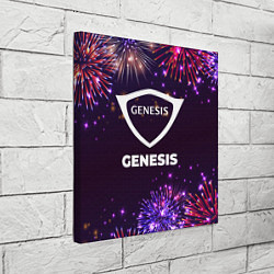 Холст квадратный Праздничный Genesis, цвет: 3D-принт — фото 2