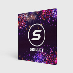 Холст квадратный Праздничный Skillet, цвет: 3D-принт
