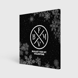 Холст квадратный Снежный Bullet For My Valentine, цвет: 3D-принт