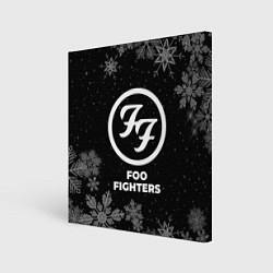 Холст квадратный Снежный Foo Fighters, цвет: 3D-принт