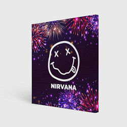 Холст квадратный Праздничный Nirvana, цвет: 3D-принт