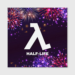 Холст квадратный Праздничный Half-Life, цвет: 3D-принт — фото 2