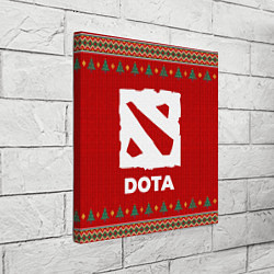 Холст квадратный Dota new year, цвет: 3D-принт — фото 2