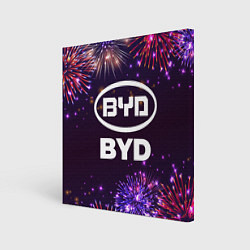 Холст квадратный Праздничный BYD, цвет: 3D-принт
