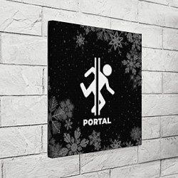 Холст квадратный Снежный Portal, цвет: 3D-принт — фото 2