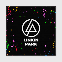 Холст квадратный Linkin Park конфети, цвет: 3D-принт — фото 2