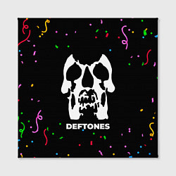 Холст квадратный Deftones конфети, цвет: 3D-принт — фото 2