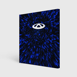 Холст квадратный Chery blue energy, цвет: 3D-принт