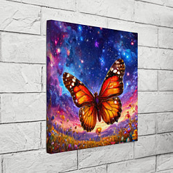 Холст квадратный Бабочка в космосе, цвет: 3D-принт — фото 2