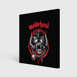 Холст квадратный Motorhead skull, цвет: 3D-принт