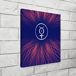 Холст квадратный Marilyn Manson red energy, цвет: 3D-принт — фото 2