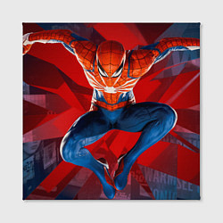 Холст квадратный Fly spiderman, цвет: 3D-принт — фото 2