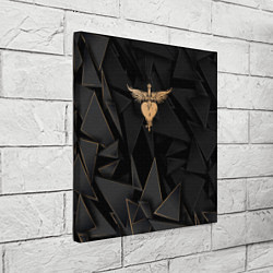 Холст квадратный Bon Jovi golden poly, цвет: 3D-принт — фото 2