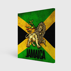 Холст квадратный Jamaica lion flag, цвет: 3D-принт