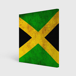 Холст квадратный Jamaica flag, цвет: 3D-принт