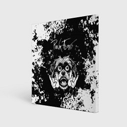 Холст квадратный Pink Floyd рок пес, цвет: 3D-принт