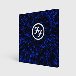 Холст квадратный Foo Fighters blue energy, цвет: 3D-принт