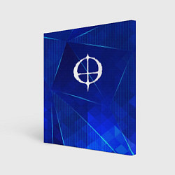 Холст квадратный Ozzy Osbourne blue poly, цвет: 3D-принт