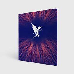 Холст квадратный Black Sabbath red energy, цвет: 3D-принт