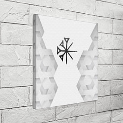 Холст квадратный Nightwish white poly, цвет: 3D-принт — фото 2