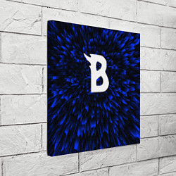 Холст квадратный Beastars blue energy, цвет: 3D-принт — фото 2