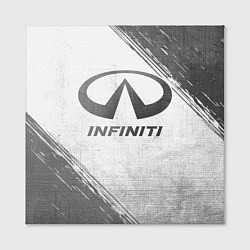 Холст квадратный Infiniti - white gradient, цвет: 3D-принт — фото 2