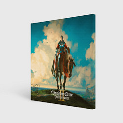 Холст квадратный Идржих на коне Kingdom come deliverence 2, цвет: 3D-принт