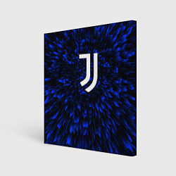 Холст квадратный Juventus blue energy, цвет: 3D-принт