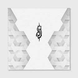 Холст квадратный Slipknot white poly, цвет: 3D-принт — фото 2