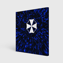 Холст квадратный Resident Evil blue energy, цвет: 3D-принт