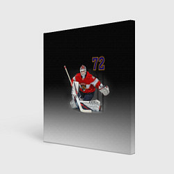 Холст квадратный Sergey Bobrovsky is goalkeeper of the Florida Pant, цвет: 3D-принт