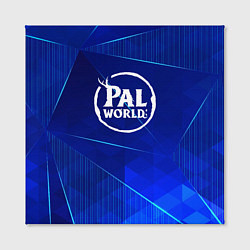 Холст квадратный Palworld blue poly, цвет: 3D-принт — фото 2