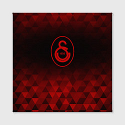 Холст квадратный Galatasaray red poly, цвет: 3D-принт — фото 2