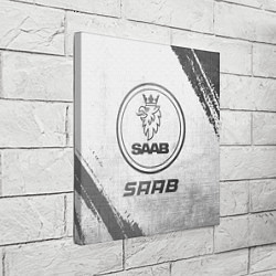 Холст квадратный Saab - white gradient, цвет: 3D-принт — фото 2