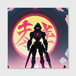 Холст квадратный Воин аниме, цвет: 3D-принт — фото 2