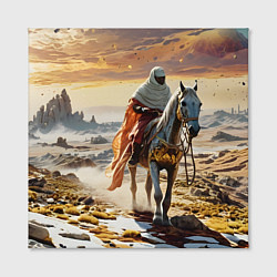 Холст квадратный В пустыне на коне, цвет: 3D-принт — фото 2