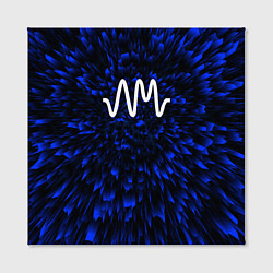 Холст квадратный Arctic Monkeys blue energy, цвет: 3D-принт — фото 2