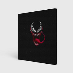 Холст квадратный Веном в темноте, цвет: 3D-принт
