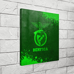 Холст квадратный Benfica - green gradient, цвет: 3D-принт — фото 2