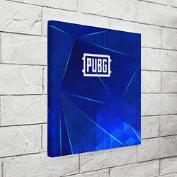 Холст квадратный PUBG blue poly, цвет: 3D-принт — фото 2