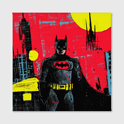 Холст квадратный Бэтмен красками, цвет: 3D-принт — фото 2