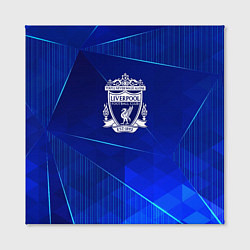 Холст квадратный Liverpool blue poly, цвет: 3D-принт — фото 2