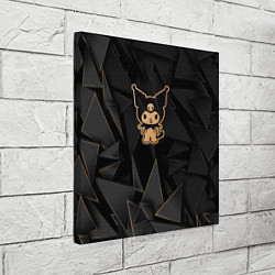 Холст квадратный Kuromi golden poly, цвет: 3D-принт — фото 2