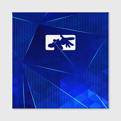 Холст квадратный Limp Bizkit blue poly, цвет: 3D-принт — фото 2