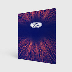Холст квадратный Ford red energy, цвет: 3D-принт