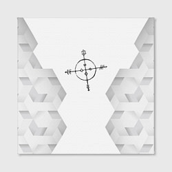 Холст квадратный Megadeth white poly, цвет: 3D-принт — фото 2