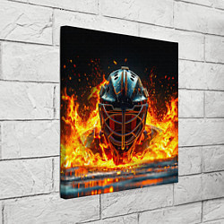 Холст квадратный Голкипер в огне, цвет: 3D-принт — фото 2