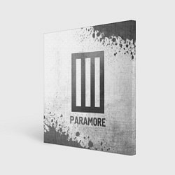 Холст квадратный Paramore - white gradient, цвет: 3D-принт